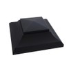Nuvo Iron SPC23 x 5 1/2" Black Plastic Pyramid Post