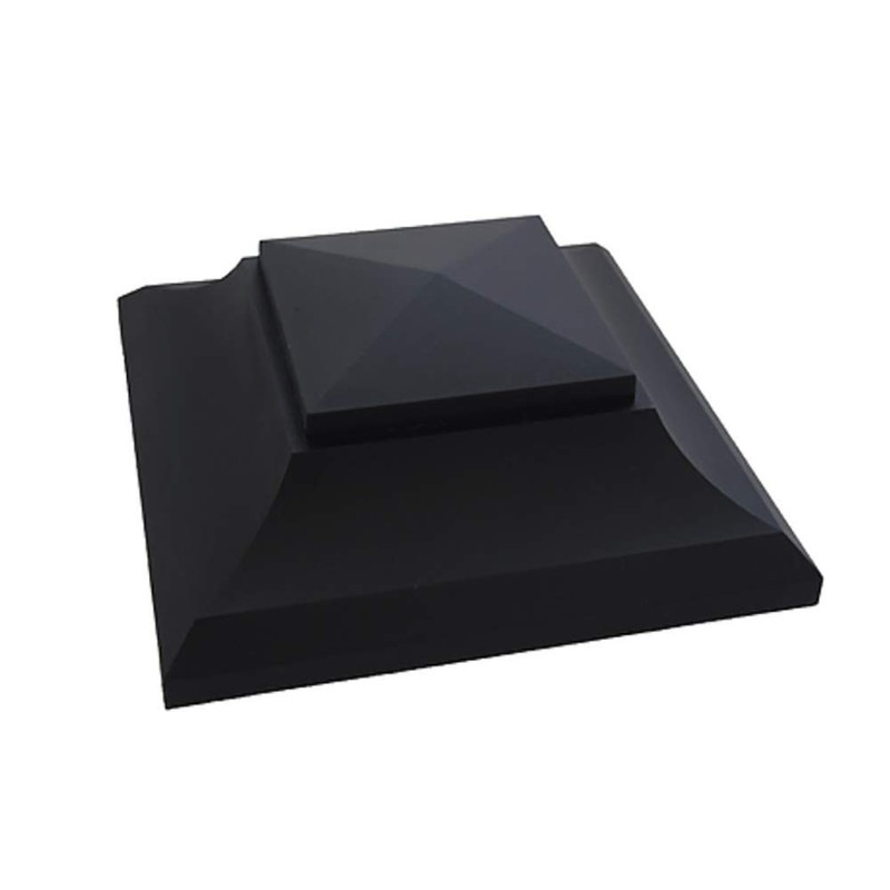 Nuvo Iron SPC23 x 5 1/2" Black Plastic Pyramid Post