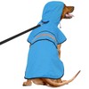 Ezierfy Waterproof Reflective Dog Raincoat- Adjustable Pet Jacket, Lightweight Dog