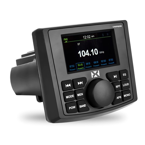 NVX VMPS35 Gauge Style Marine Stereo with Bluetooth and a