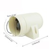TOTMOX 12V In-Line Air Blower with 75MM/3" Intake Pipe Compact