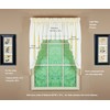 Today's Curtain, Forget-Me-Not Swag 38", Ecru/Rose, 60" W x 38"