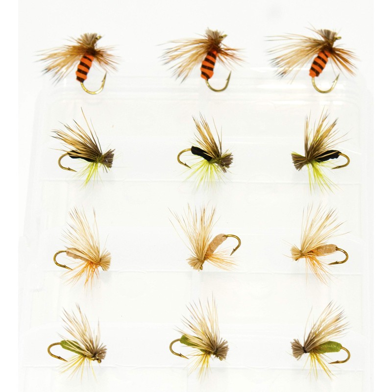 Outdoor Planet 12 Kingrey's Better Foam Caddis Dry Flies for