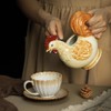 CHOOLD Retro Rooster Ceramic Creamer with Handle,Coffee Milk Creamer Pitcher