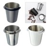 ljhnba 58mm Espressos Dosing Cup Glasses Polished Inside 304 Stainless