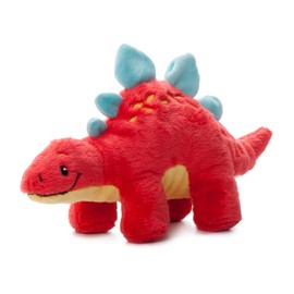 The Petting Zoo Baby Stegosaurus Stuffed Animal Plushie, Dinosaur Animals, Red Stegosaurus Dinosaur Plush Toy 11 inches