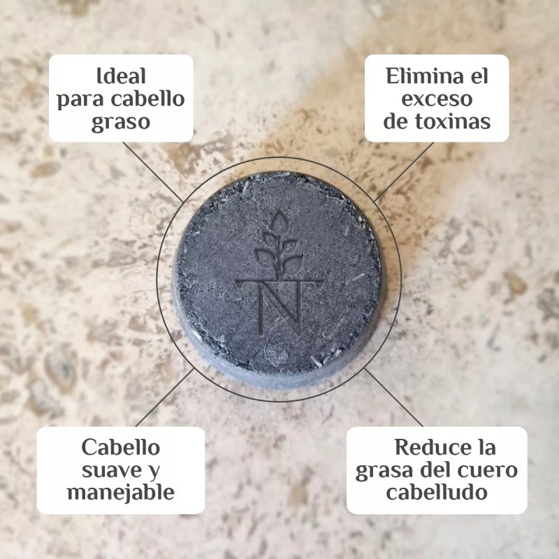 NATIVA5 Shampoo Sólido Carbón Activado + Acondicionador Menta