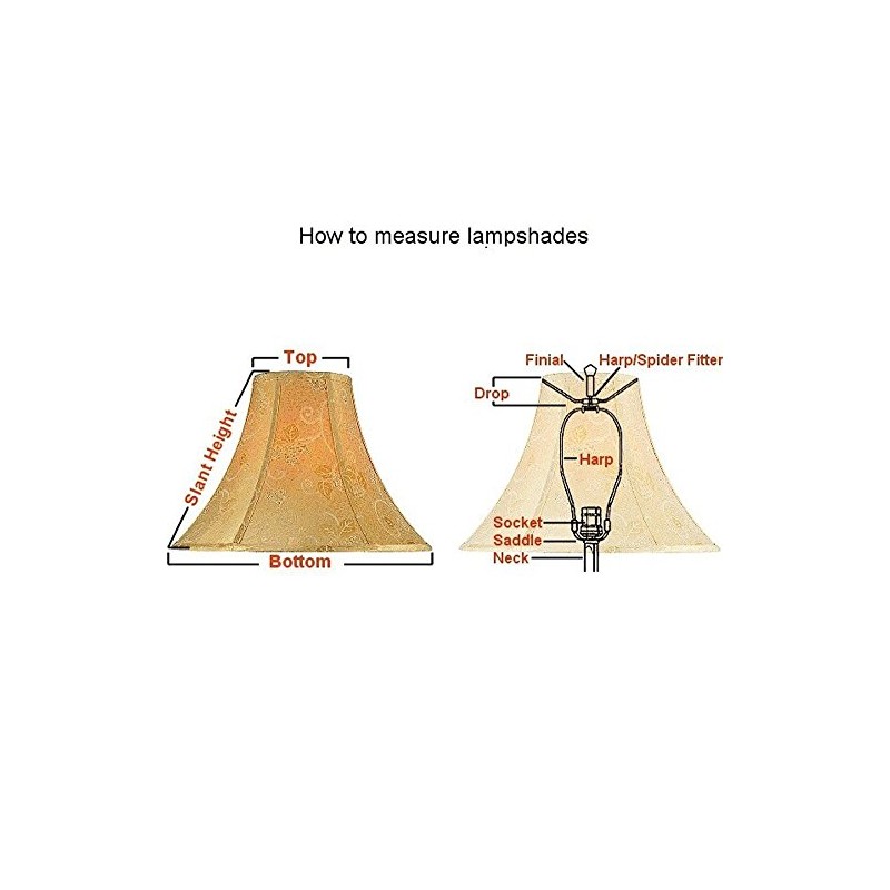 B&P Lamp® 7 Inch Heavy Duty Lamp Shade Harp Holder