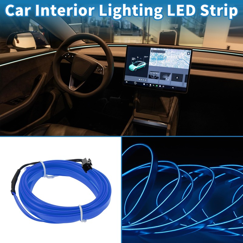 A ABSOPRO 2m EL Wire Cable LED Glow String Light