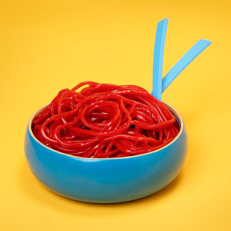 Kervan Candy Bebeto Strawberry Licorice Laces - Red Shoestring Licorice