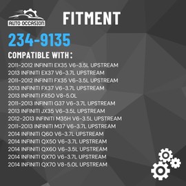 AUTO OCCASION Upstream Downstream Oxygen Sensor O2 Sensor Compatible with Infiniti Nissan 2011-2014 Sentra 2013 2014 2015 2016 2017 2018 Replacement 234-9135 234-4904