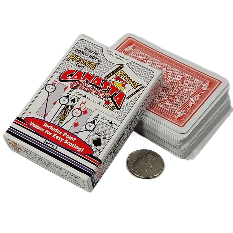 Canasta Clásico Playing Card Double Deck Set - Deluxe Edition