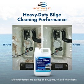 Bilge Cleaner for Boats - Highly Effective Removing Dirt, Grime, Emulsifying Oil, and More. Easy to use, Fast Results (One Gallon)