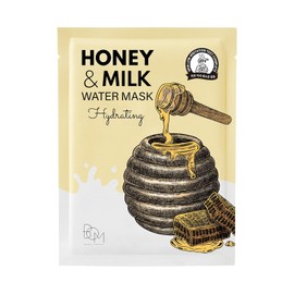 bom Mascarilla Facial De Agua Con Leche Y Miel, Paquete De 10 Mascarillas Faciales Nutritivas Con Complejo De Miel Y Leche, Aquaxyl