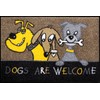 Salonloewe Doormat "Dogs are Welcome" -washable