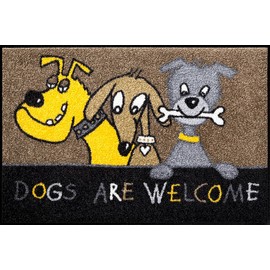 Salonloewe Doormat "Dogs are Welcome" -washable