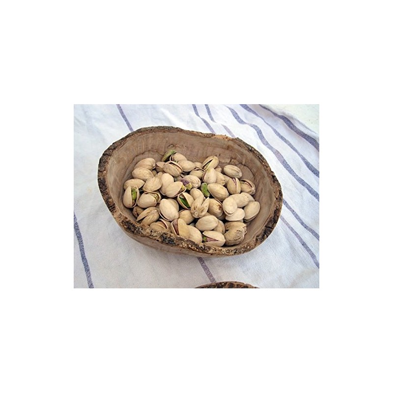 Set of 3 Oval Small Bowls Olive Wood Rustic