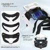 Face Cover Plus with Radiator for Meta/Oculus Quest 2 Accessories,Lycra