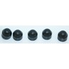 M6-10mm 20 PCS Black Plastic Dome Hex Head Bolt Nut