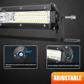 Willpower 24 Inch 216W LED Light Bar 12V 24V Slim Off Road Driving Lights IP67 Waterproof Spot Beam Work Fog Lamps for 4X4 Offroad Truck Car ATV SUV Vehicle Boat Lighting