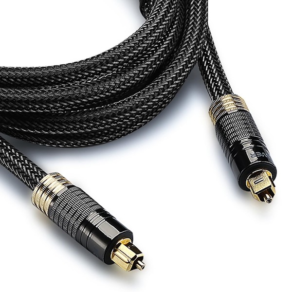 FosPower 24K Gold Plated Toslink Digital Optical Audio Cable (S/PDIF)