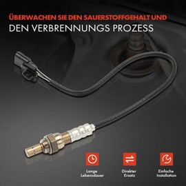 Frankberg Lambda Sensor Diagnostic Probe 4-Pin Front Catalytic Converter Compatible with Clio III BR0/1 CR0/1 KR0/1 SB SR 2006-2012 Kangoo KC0/1 FC0/1 2002-Present Logan I KS 2007-2010 Replace# 82000