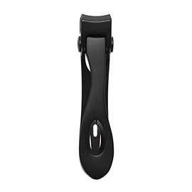 Cortaúñas portátil de acero inoxidable, cortador de uñas de los pies, diseño curvado de 180°, herramienta profesional de manicura (negro)