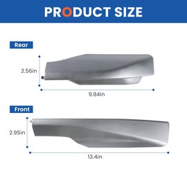 Roof Rack Cross Bar Rail Covers ABS Plastic End Cap for Toyota RAV4 2009 2010 2011 2012 2013 Cargo Racks Rooftop Cargo Luggage Crossbars Rail Silver