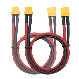 2pcs Amass XT30 U-F/M Male to Female Plug Extension Cable Lead Silicone Wire 16AWG Lithium Battery Plug Connector