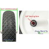 Flat Free 4.80/4.00-8 Wheelbarrow Wheel, 4" Centered Hub (3/4" Semi-Precision