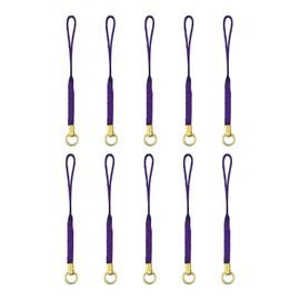 Nippon Chuko F1-102 String with Cans Netsuke Straps, 3.1 inches (8 cm), 10 Pieces, Purple