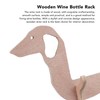 Dachshund Dog Shaped Wine Rack Wooden Wine Bottle Display Stand