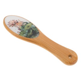 Healeved Nano Glass Foot File Callus Remover Bamboo Handle Foot Scrubber Exfoliator Dead Skin Removal