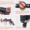 High-Pressure 8-Pattern Hose Nozzle with Soap Dispenser