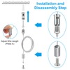 PATIKIL Ceiling Hanging Wire Cable Kit, 2m/6.6ft 4 Set Adjustable