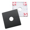 Wall Split Flange JianLing 2pcs Black Plastic Square Escutcheon Plates