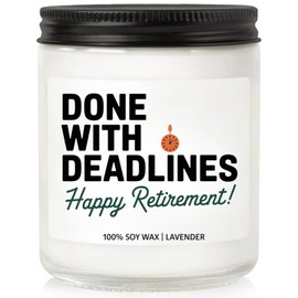 Men Women Retirement Gifts - Farewell Gift for Colleagues, Lavender Scented Candle for Women, Men, Friends, Colleagues, Teachers, Fun Retirement Candle (Style 8)