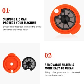 Refillable Coffee Capsules, Stainless Steel Coffee Pods Compatible with Tassimo Machines