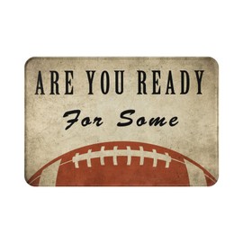 Jedenkuku are You Ready for Some Football Fun Indoor Door Mat Non-Slip Home Bath Room Decoration Mat Rug Housewarming Gift 23.6in*15.7in