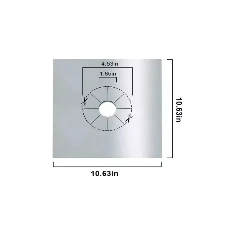 RIVERSOFY Protector 6 Pzs Cubierta Revestimiento Para Estufa Plata