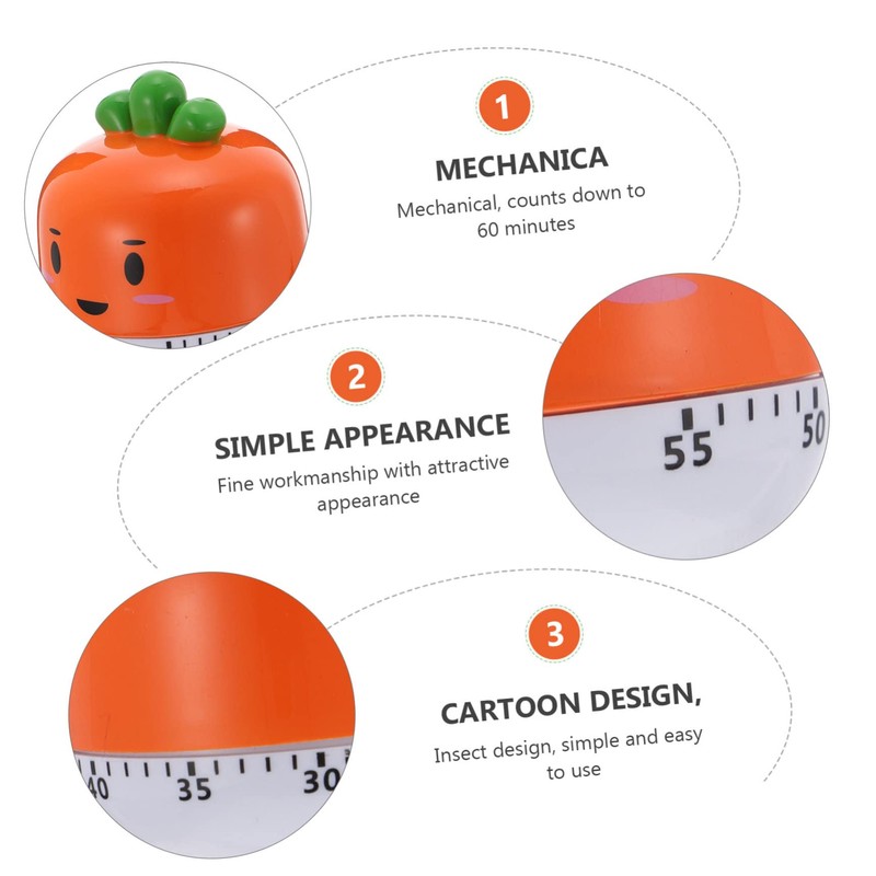 MAGICLULU Cooking Timer 2pcs Fruit Timer Easy to Identify Large