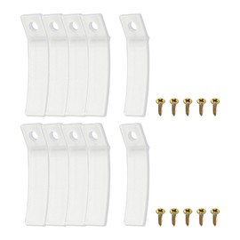 sourcing map Drawer Stops, Pack of 10 2.36 Inch Plastic Drawer Stoppers, Drawer Lock with Screws for Furniture Repair