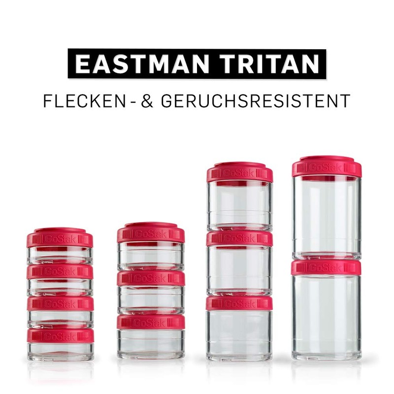 BlenderBottle GoStak container for storing protein powder vitamins and more