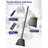 Wavy Blade Ice Scraper with Long Handle 57" Adjustable Snow