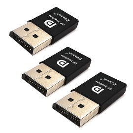 EVanlak DP Dummy Plug 3rd Generation Premium Aluminium Disport Display Emulator Take Advantage of a High End Graphics Card Remotely Fit Headless 2560x1600@60Hz 3 Pack