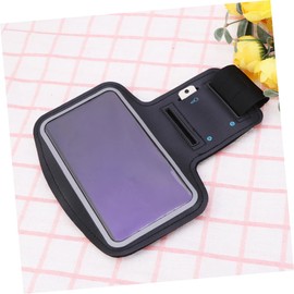 DOITOOL 2pcs Portable Sports Phone Holder Arm Bag Fitness Armband for Running Cycling Hiking Cellphone Container for Devices Black
