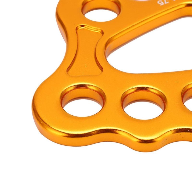 Perfeclan Climbing Rigging Plate,Aluminum Alloy,Sturdy,for Even Load Portable 15 Holes