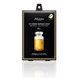 JMsolution V9 Vitamin Ampoule Mask, Clear, 30g x 5 Count (Boxed)