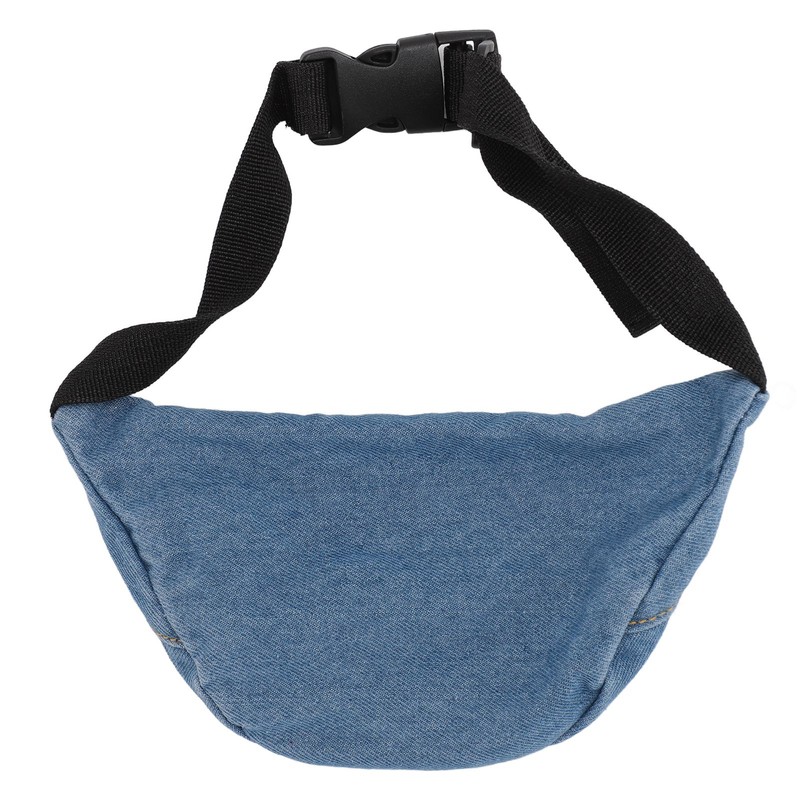 Kids Cool Waist Bag Bear Pattern Adjustable Button Small Canvas