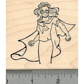 Superhero Nurse Rubber Stamp, Healthcare Heroes Series